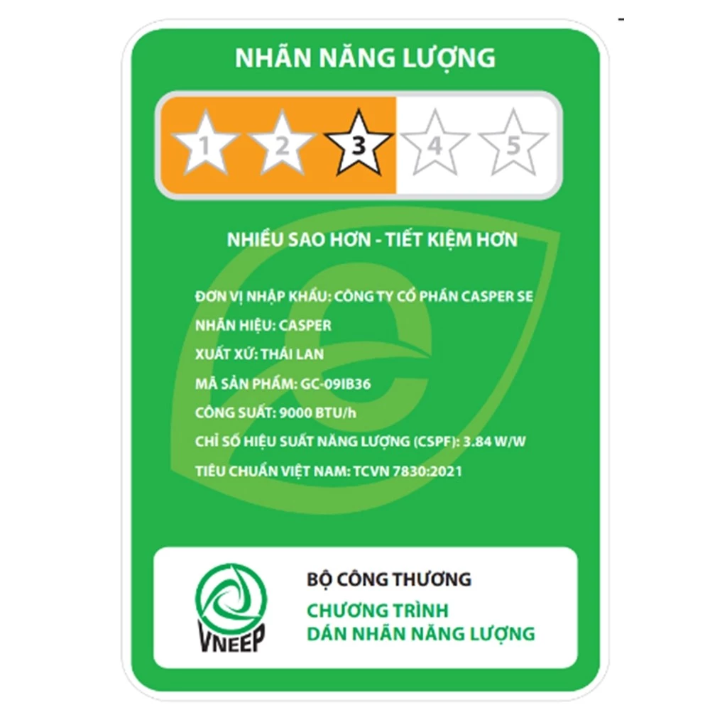 Máy lạnh Casper Inverter 1 HP GC-09IB36 - Ảnh 7