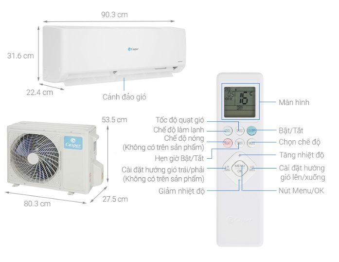 Máy Lạnh Casper Inverter 2 HP GC-18IS33 - Ảnh 5