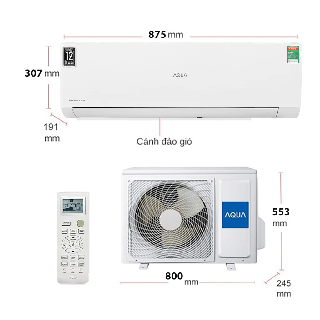 Máy Lạnh AQUA Inverter 2 HP AQA-RV18QE - Ảnh 5