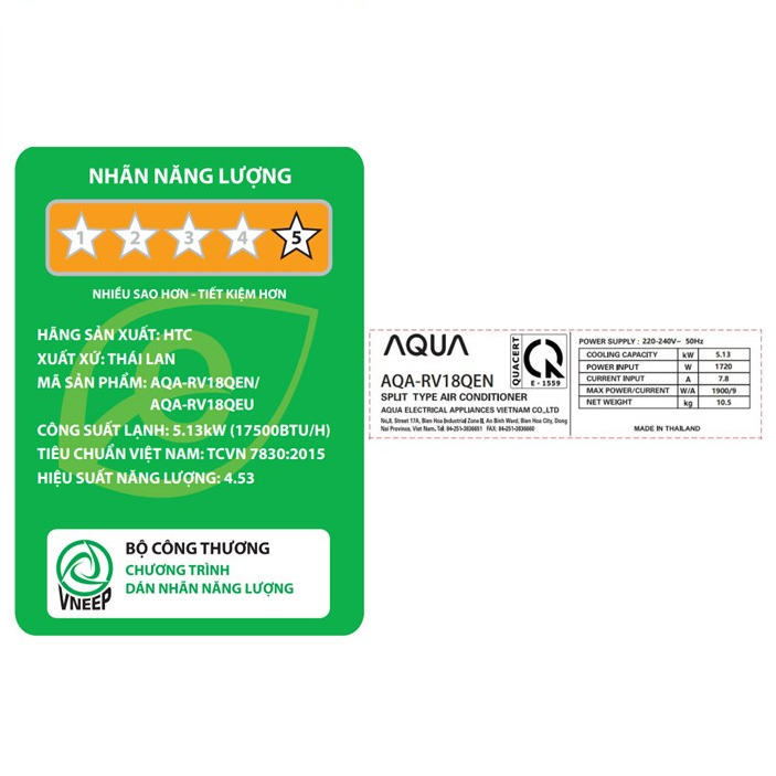 Máy Lạnh AQUA Inverter 2 HP AQA-RV18QE - Ảnh 6