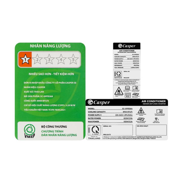 Máy Lạnh Casper Mono 1 HP SC-09FB36A - Ảnh 6