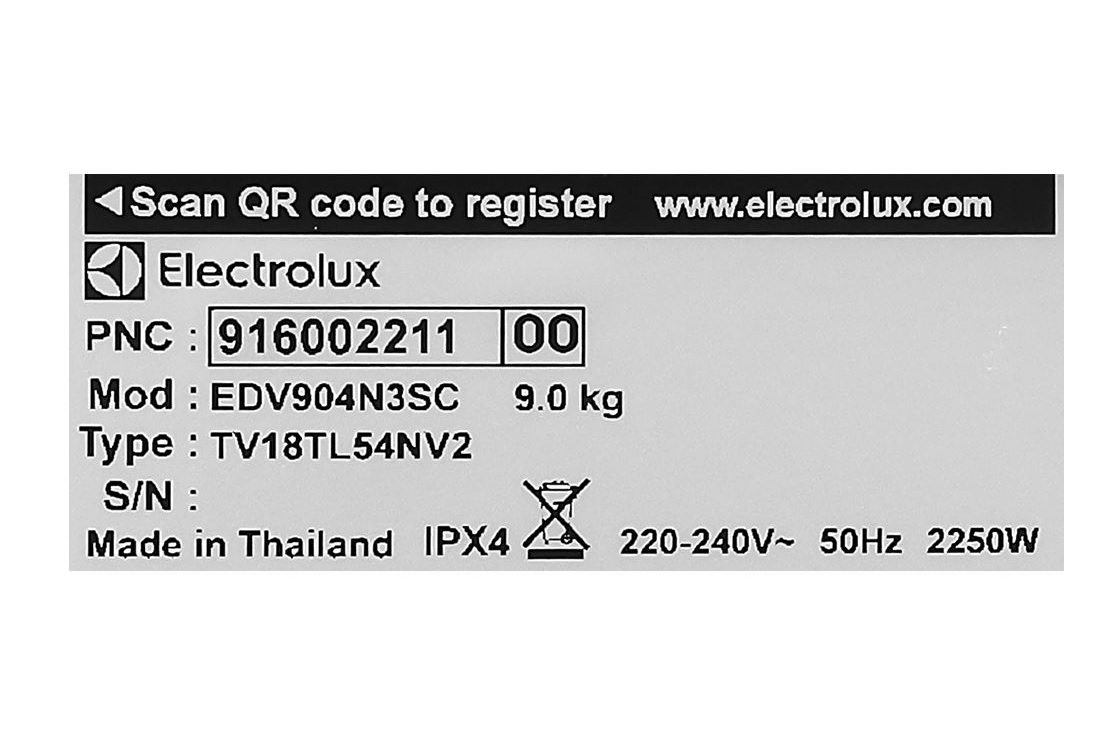 Máy Sấy Thông Hơi Electrolux UltimateCare 9 Kg EDV904N3SC - Ảnh 9