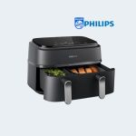 Nồi chiên không dầu 2 ngăn Philips 9 lít NA352/00